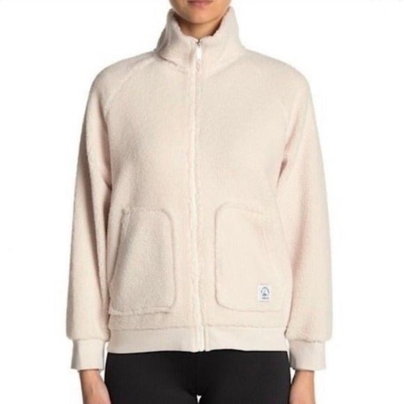 Sam Edelman XS Popcorn Fleece Jacket Ivory NWT - Picture 3 of 8
